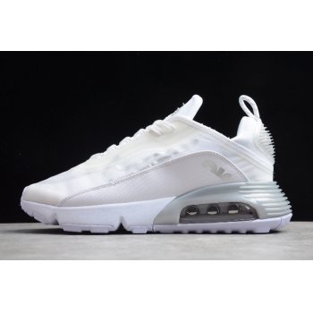 Mens and WMNS Nike Air Max 2090 White Silver CT7698-008 Shoes
